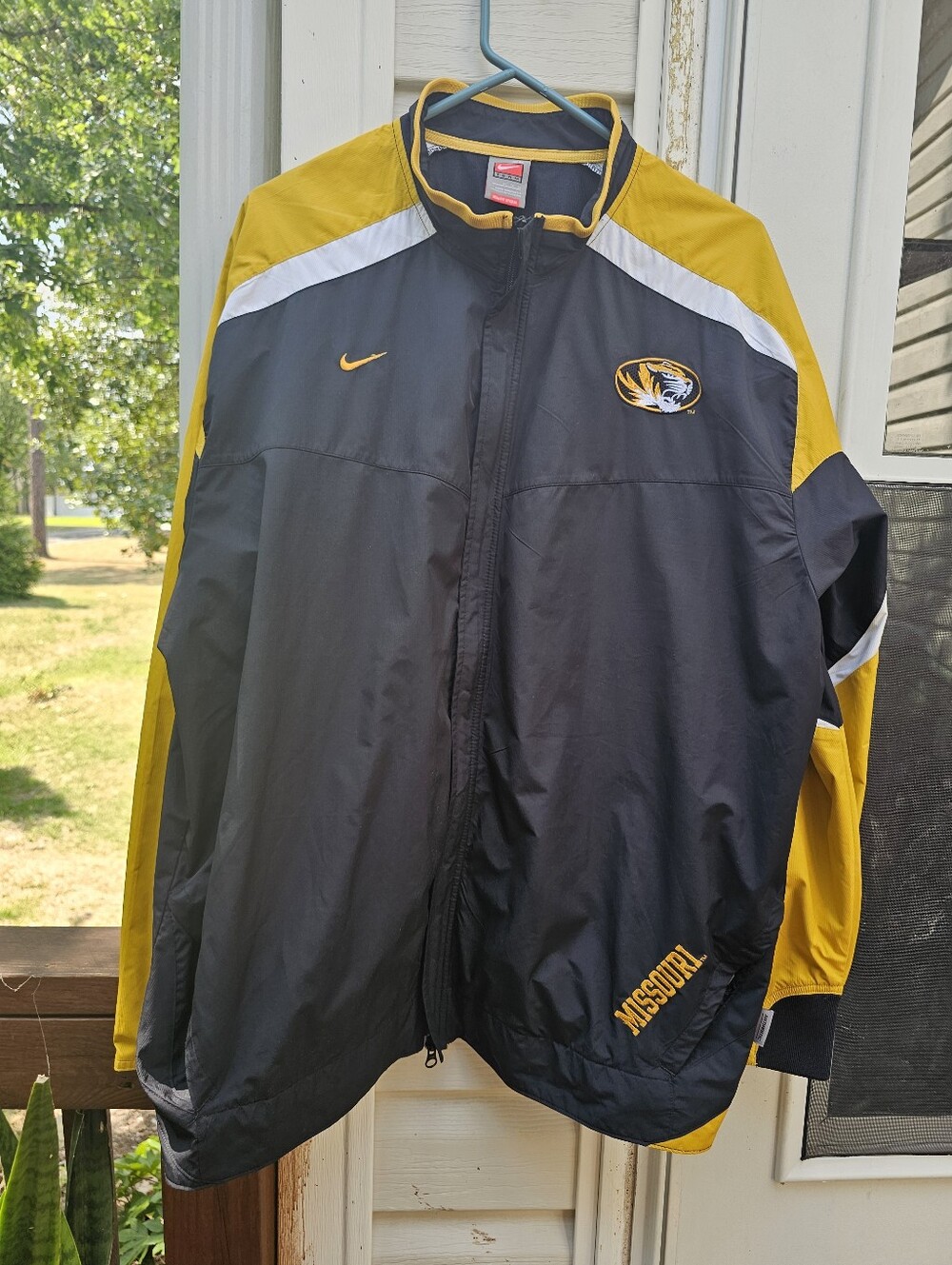 Vtg Nike Mizzou Windbreaker Tigers Jacket Mens XL Nikefit Storm Vented 2000s Htf